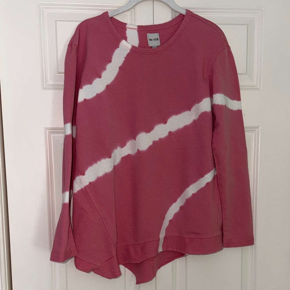 Nic + Zoe  Tie-Dye Crewneck Pullover